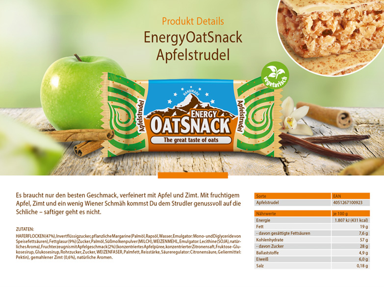 EnergyOatSnack Apfelstrudel
